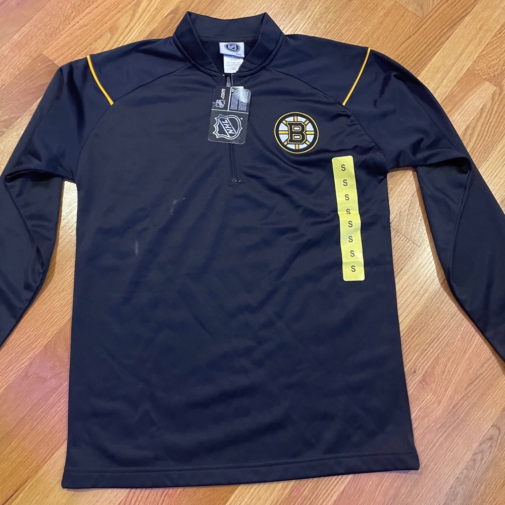 Bruins NHL Mid-Zip Sweatshirt